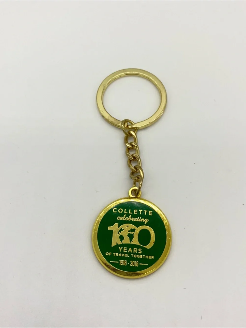 Collette Celebrating 100 Years of Travel Together Keychain 1918-2018